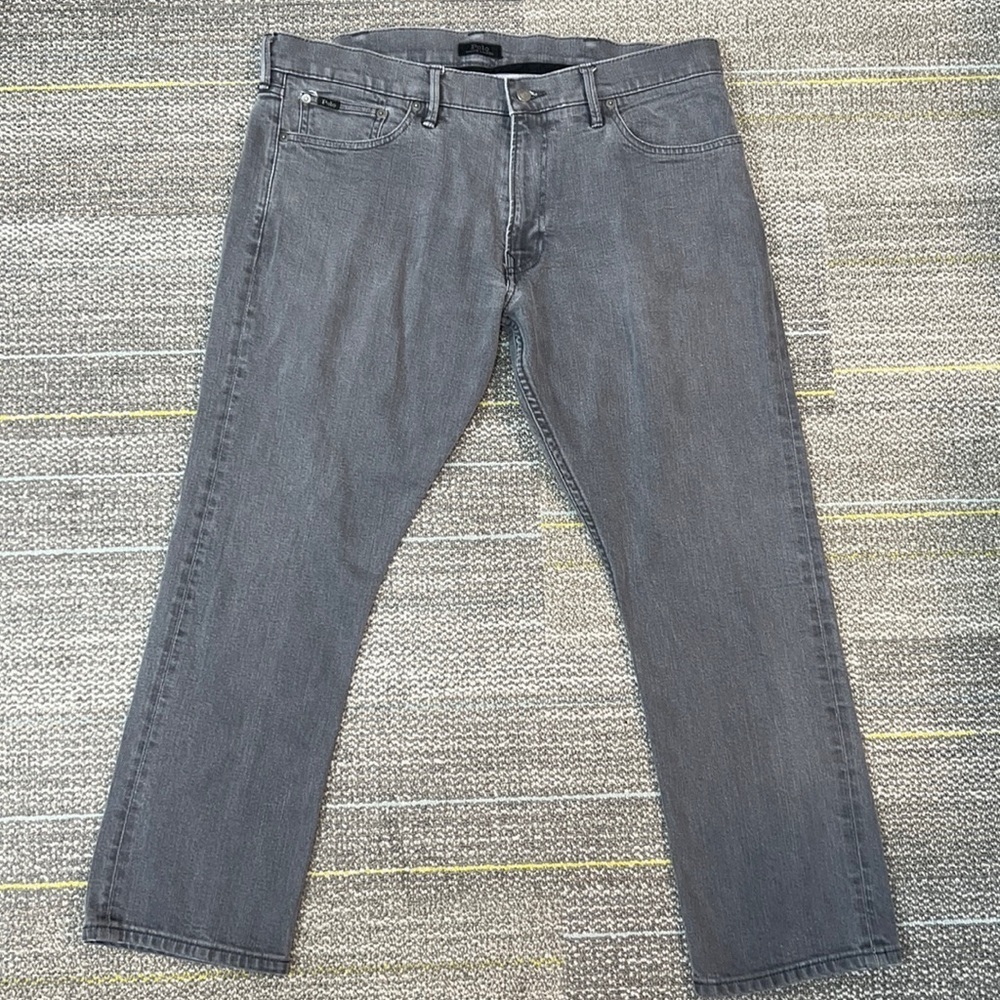 Polo by Ralph Lauren Varick Slim Straight Casual Gray Denim Jeans 38x30